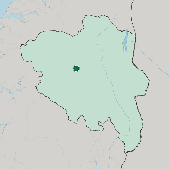 Map showing Vinstra — In Innlandet