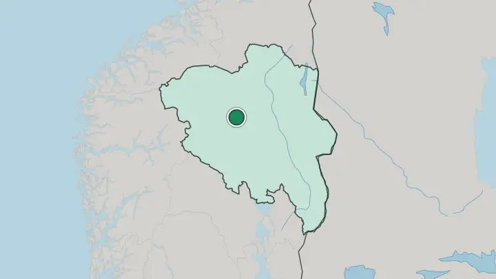 Map of Vinstra in Norway