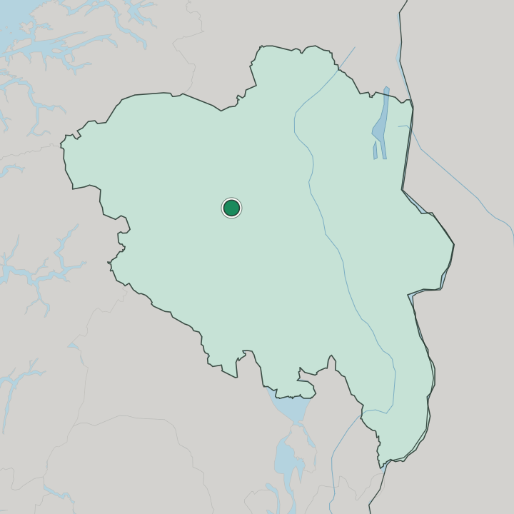 Map showing Vinstra — In Innlandet