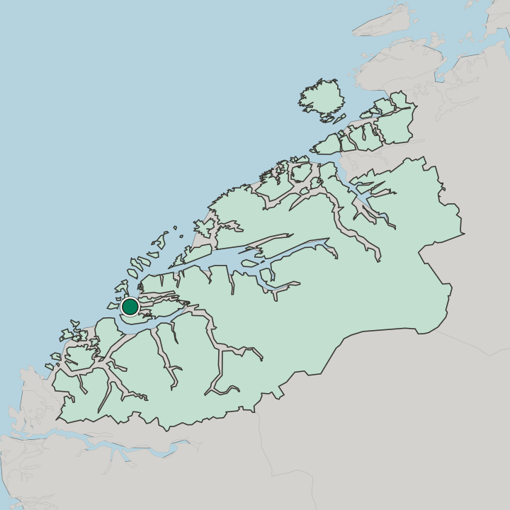 Map showing Heissa — In Møre og Romsdal fylke