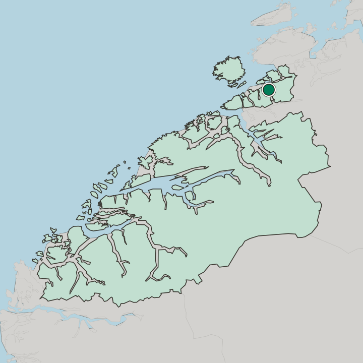 Map showing Aure — In Møre og Romsdal fylke