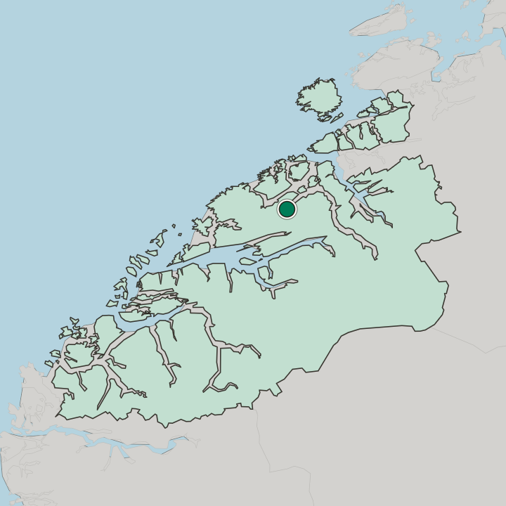 Map showing Batnfjordsøra — In Møre og Romsdal fylke