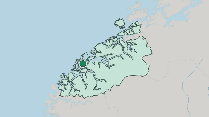 Map of Brattvåg in Norway