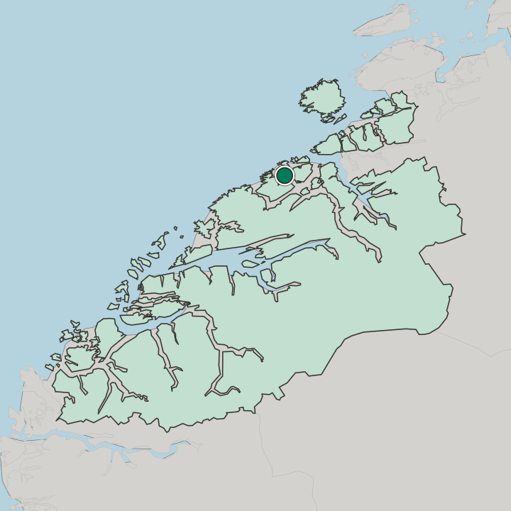 Map showing Bruhagen — In Møre og Romsdal fylke