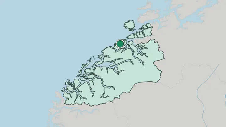 Map of Bruhagen in Norway
