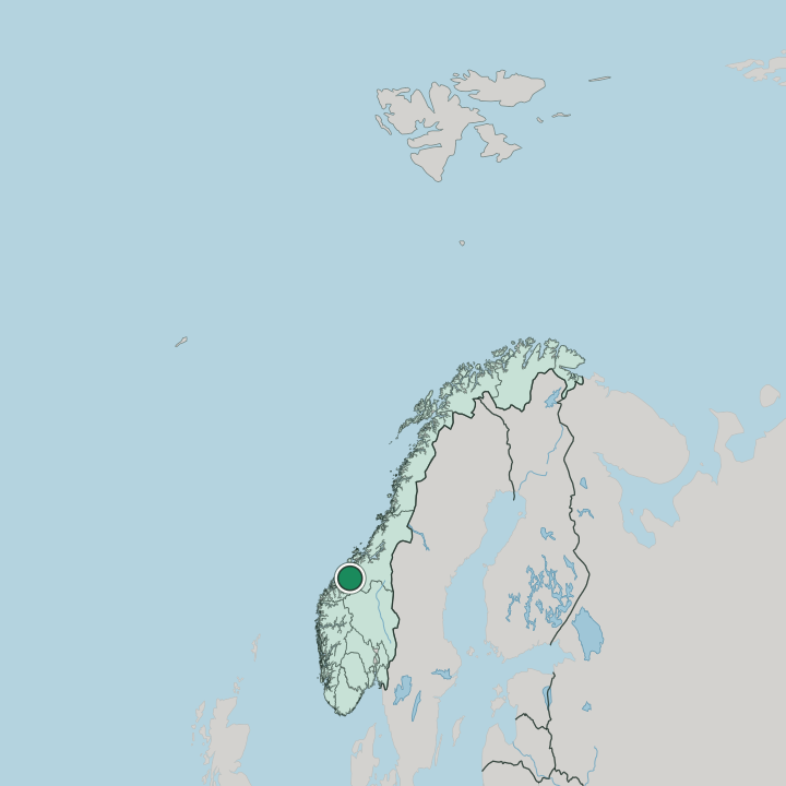 Map showing Eidsvåg — In Norway