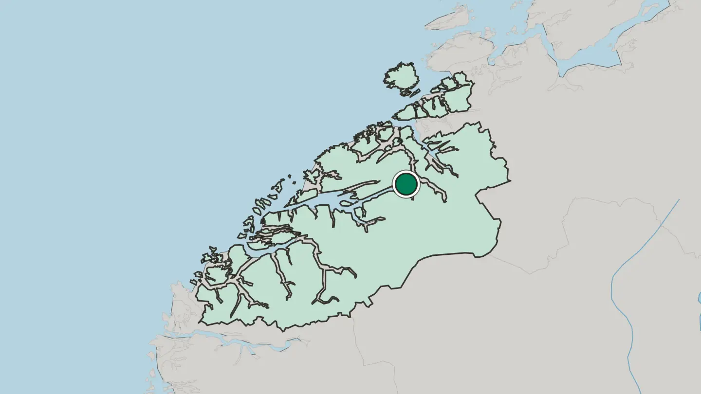 Map of Eidsvåg in Norway
