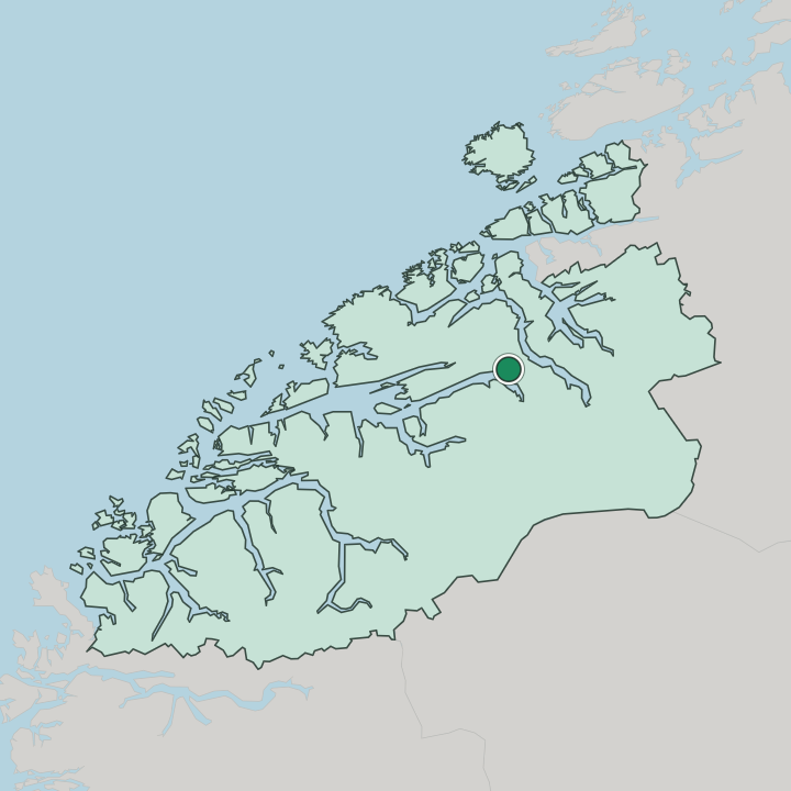 Map showing Eidsvåg — In Møre og Romsdal