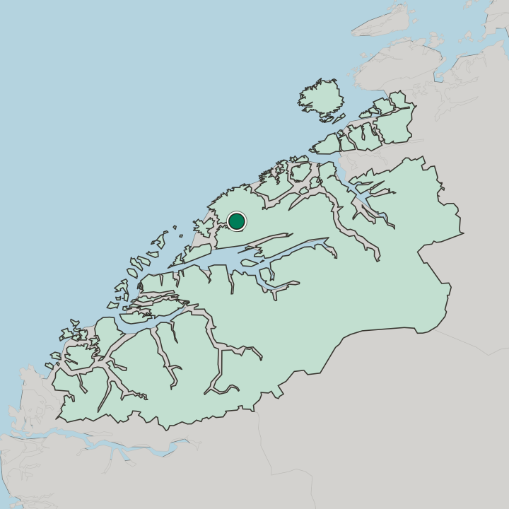 Map showing Elnesvågen — In Møre og Romsdal fylke