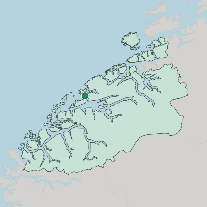 Map showing Falkhytta — In Møre og Romsdal