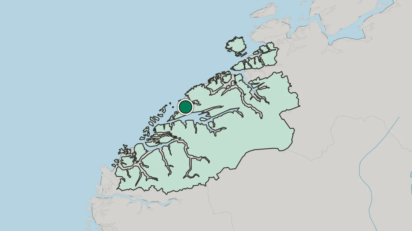 Map of Falkhytta in Norway