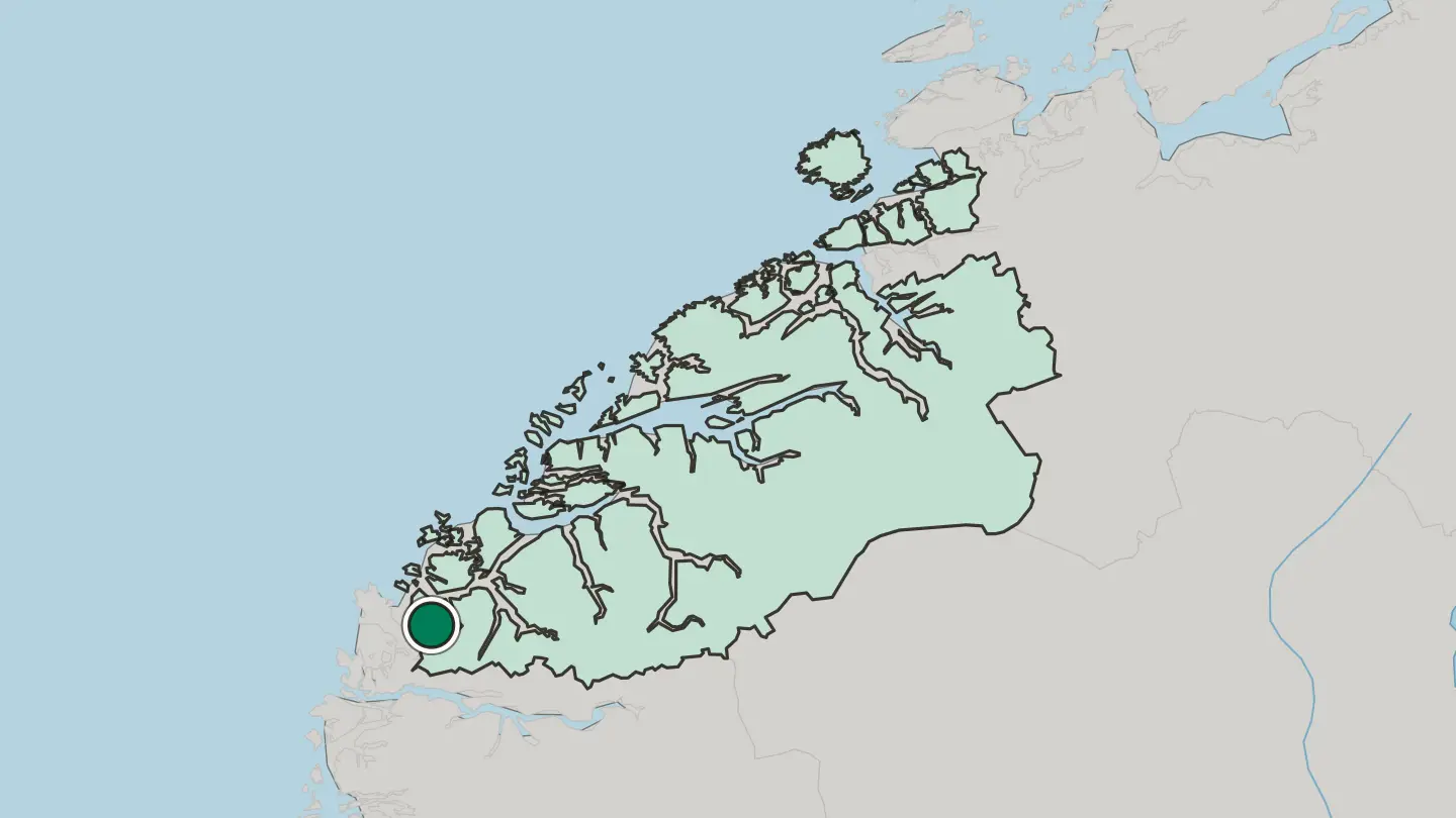 Map of Fiskå in Norway