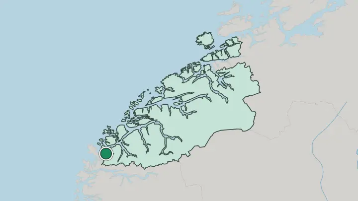 Map of Fiskå in Norway