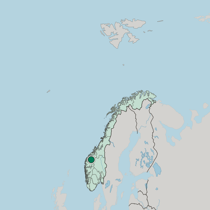 Map showing Geiranger — In Norway