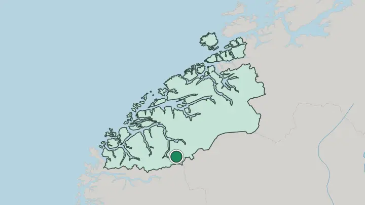 Map of Geiranger in Norway