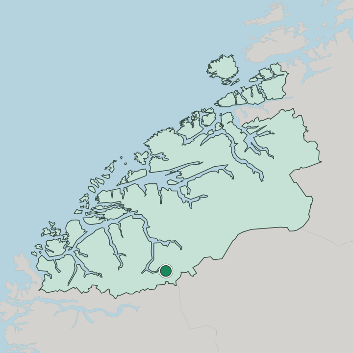 Map showing Geiranger — In Møre og Romsdal