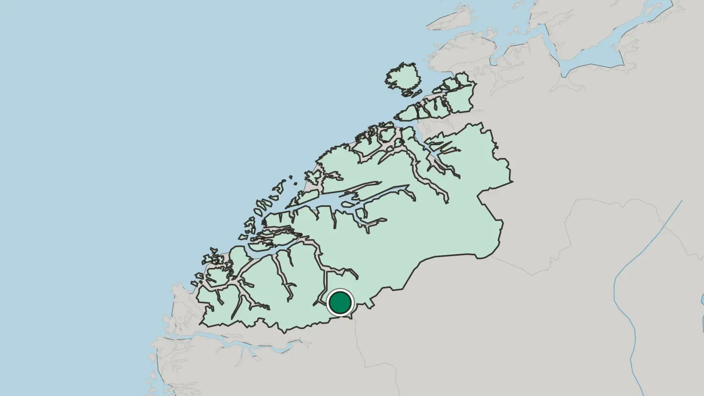 Map of Geiranger in Norway