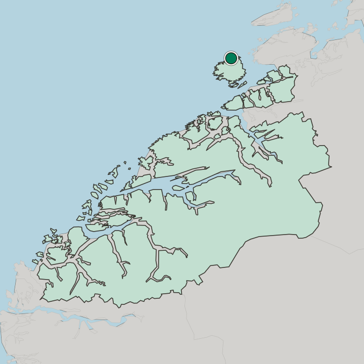 Map showing Hopen — In Møre og Romsdal fylke