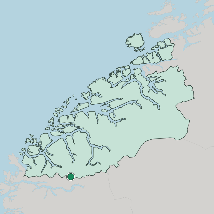 Map showing Hornindal — In Møre og Romsdal