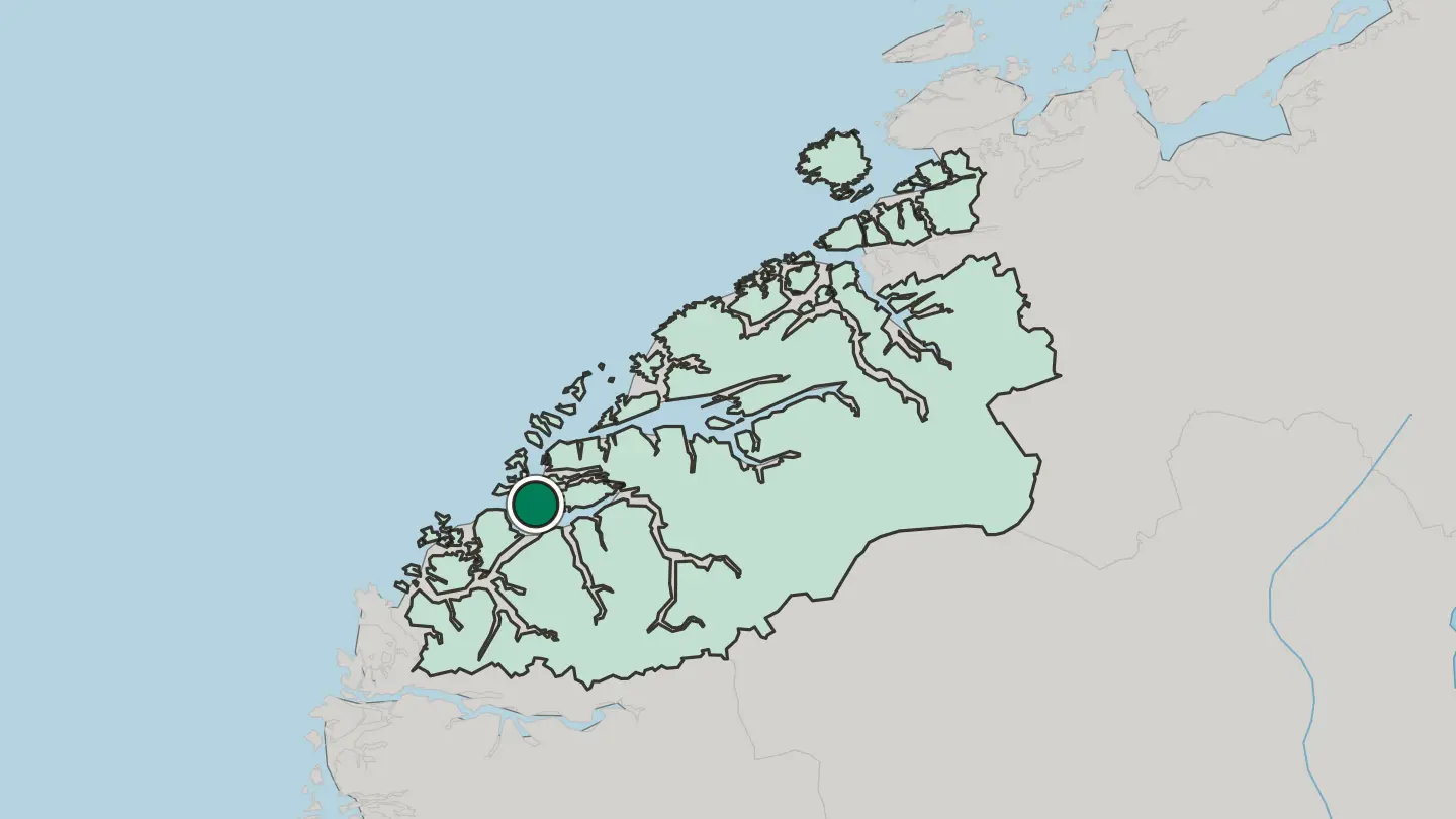 Map of Langevåg in Norway