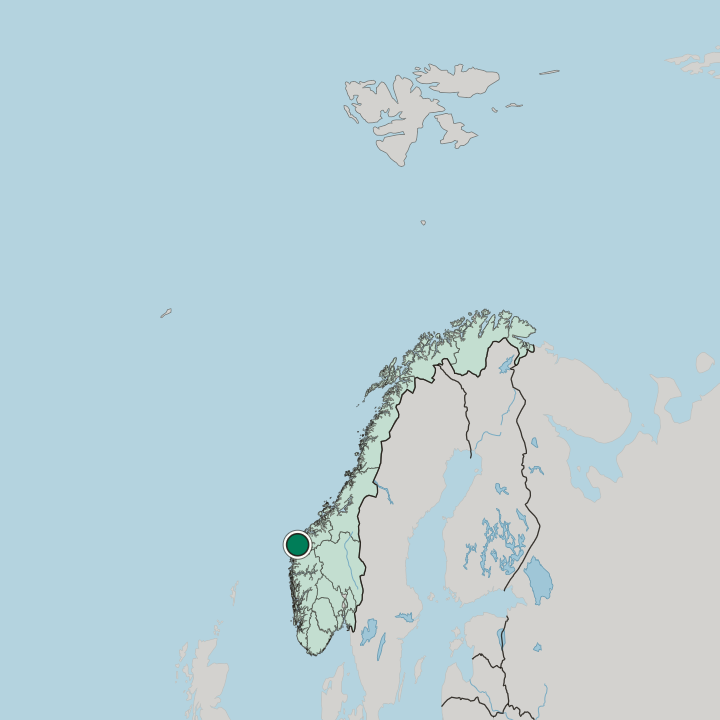 Map showing Larsnes — In Norway
