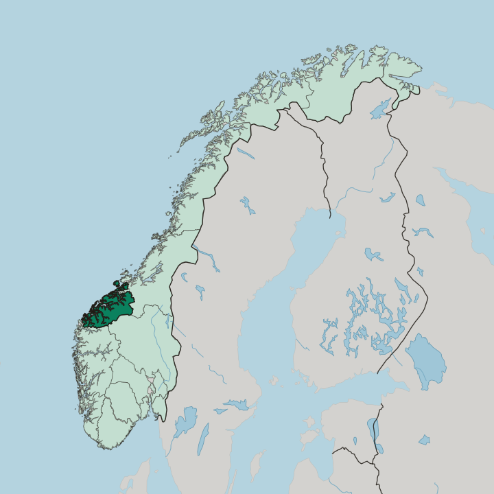 Map showing Møre og Romsdal fylke — In Norway