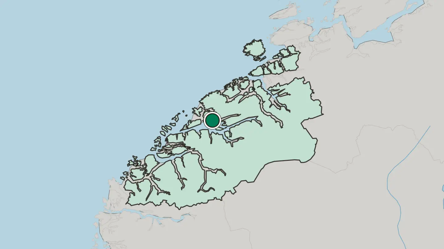 Map of Molde in Norway