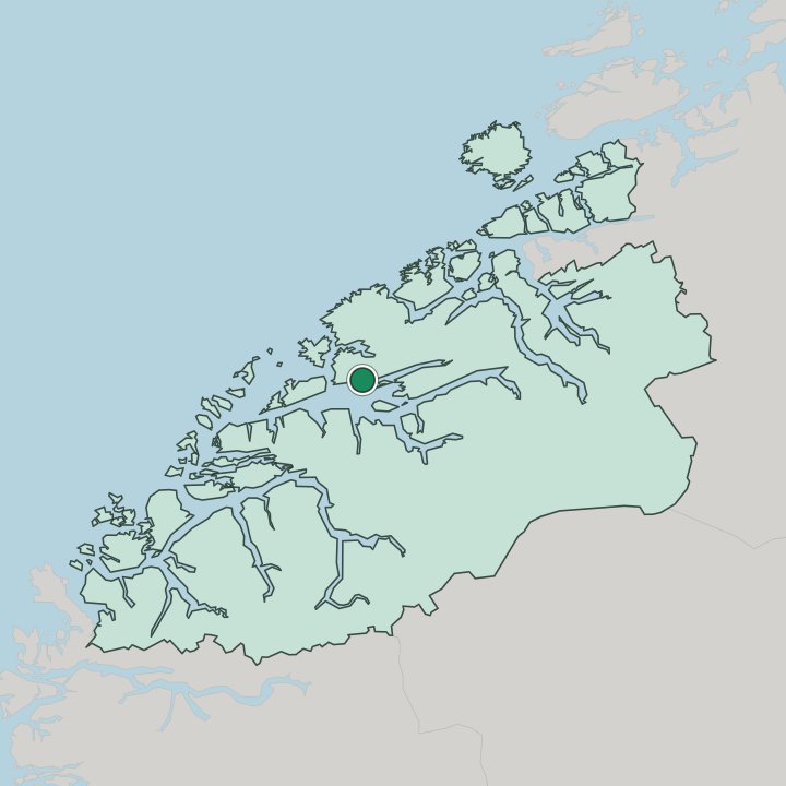 Map showing Molde — In Møre og Romsdal