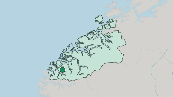 Map of Ørsta in Norway