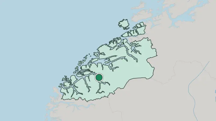 Map of Stordal in Norway