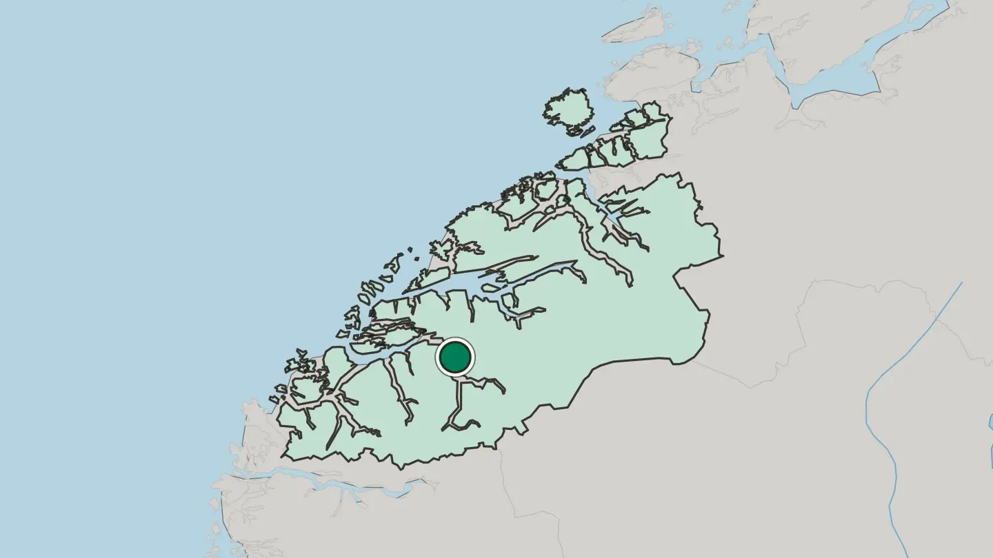 Map of Stordal in Norway