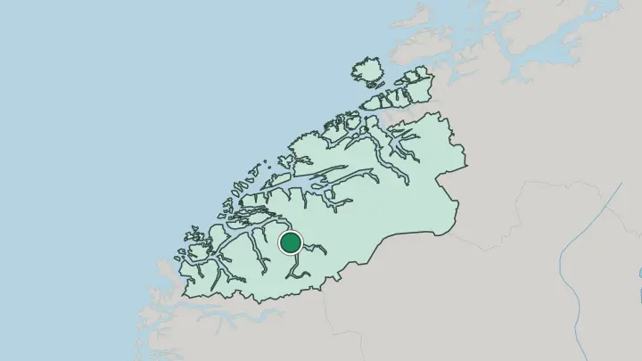 Map of Stranda in Norway