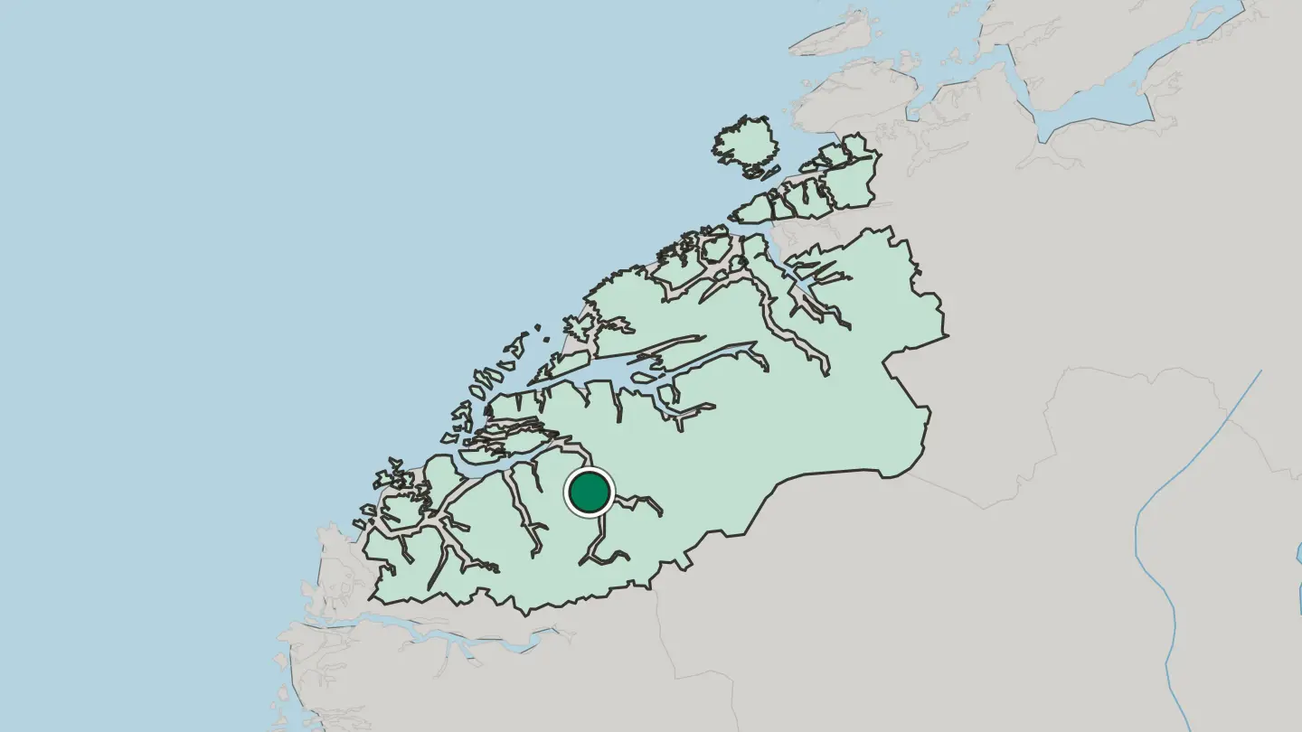 Map of Stranda in Norway