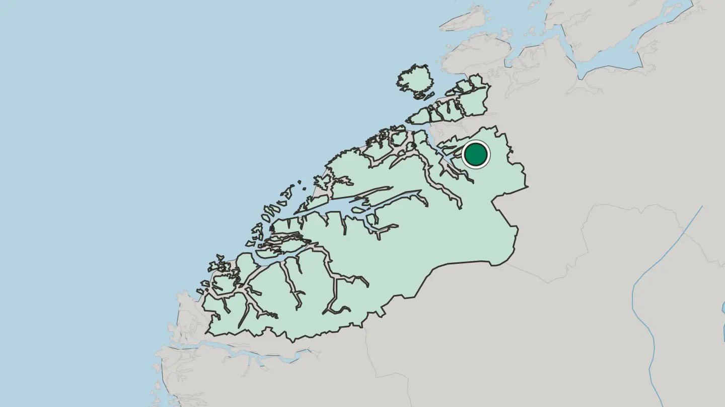 Map of Surnadal in Norway