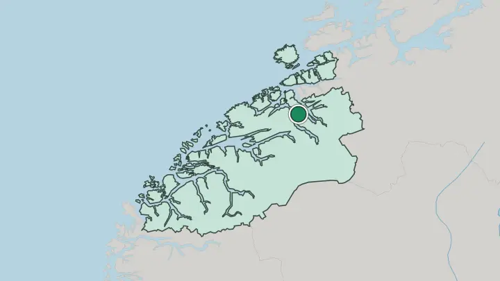 Map of Tingvoll in Norway