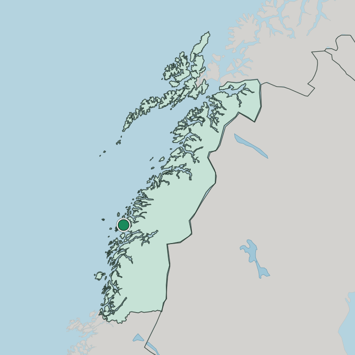 Map showing Lurøy — In Nordland