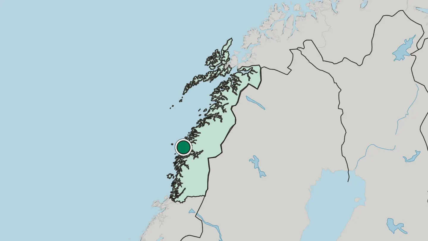 Map of Lurøy in Norway