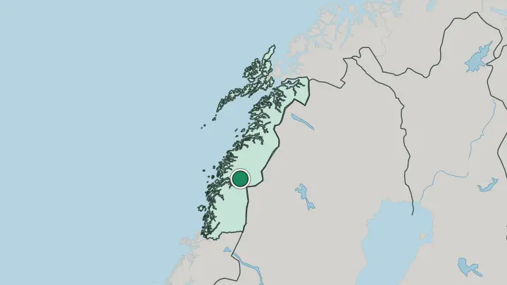 Map of Mo i Rana in Norway