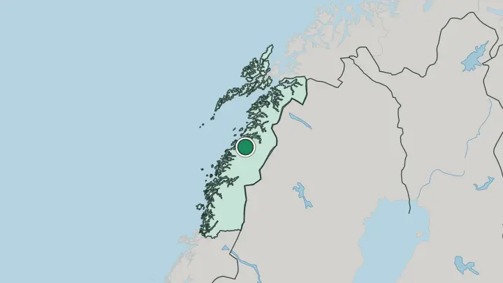Map of Moldjord in Norway