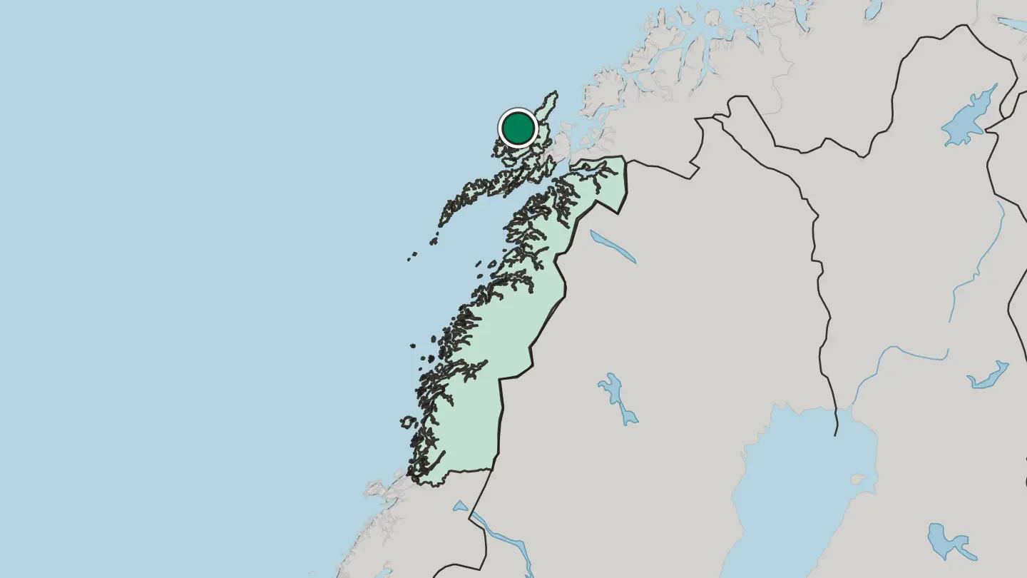 Map of Myre in Norway