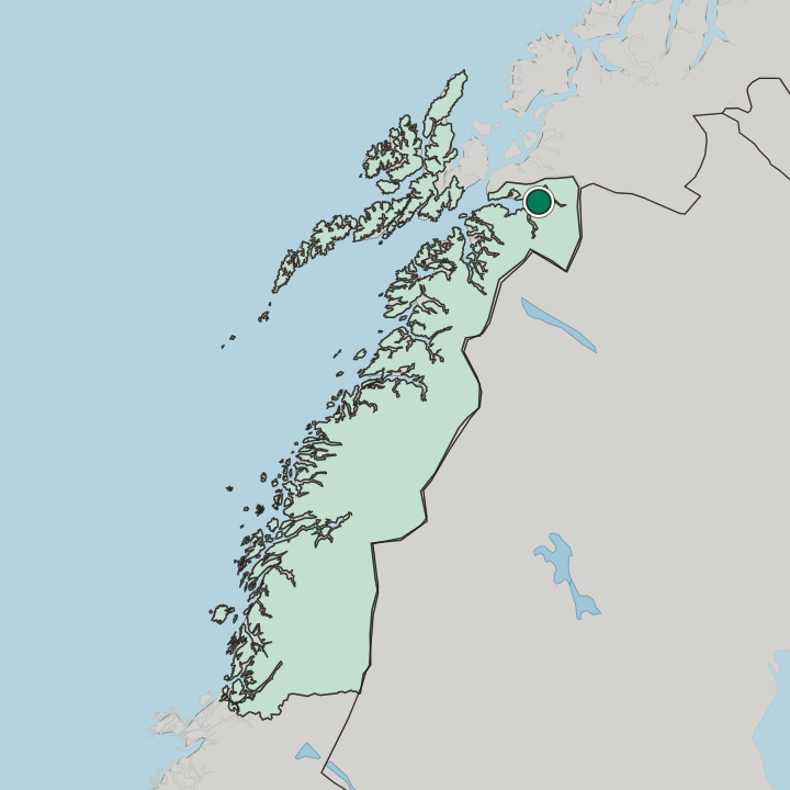 Map showing Narvik — In Nordland