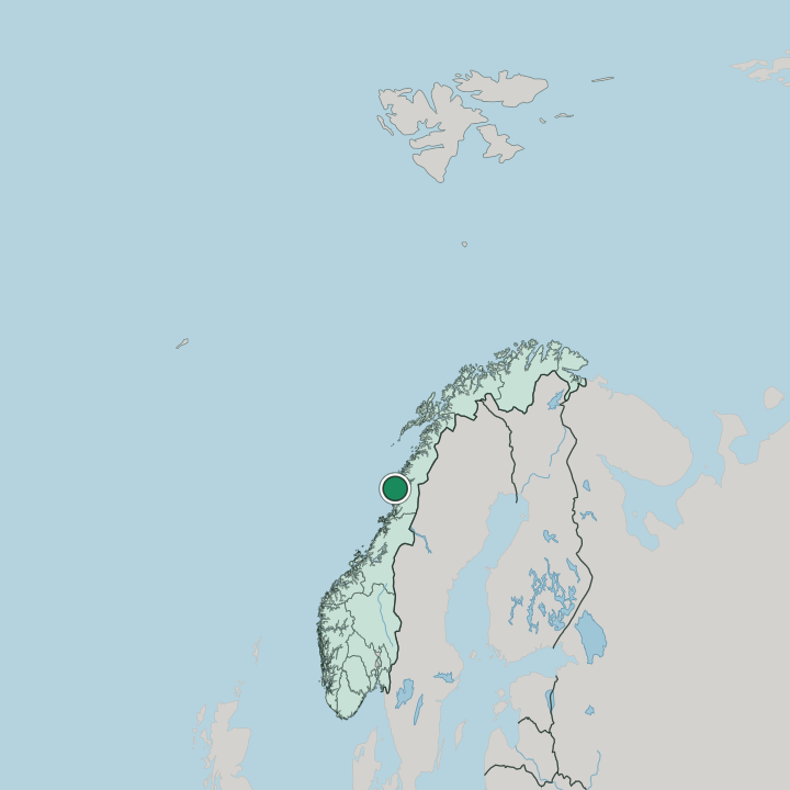Map showing Silvalen — In Norway