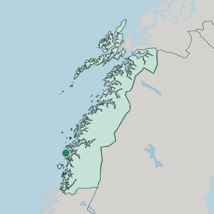 Map showing Silvalen — In Nordland
