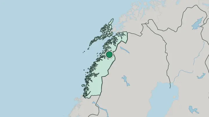 Map of Straumen in Norway