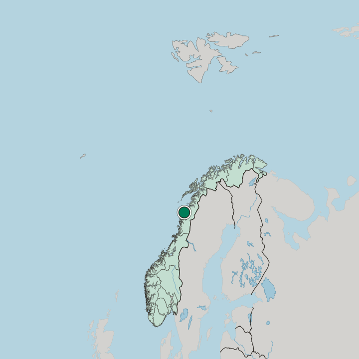 Map showing Vågaholmen — In Norway