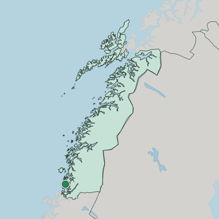 Map showing Vik — In Nordland