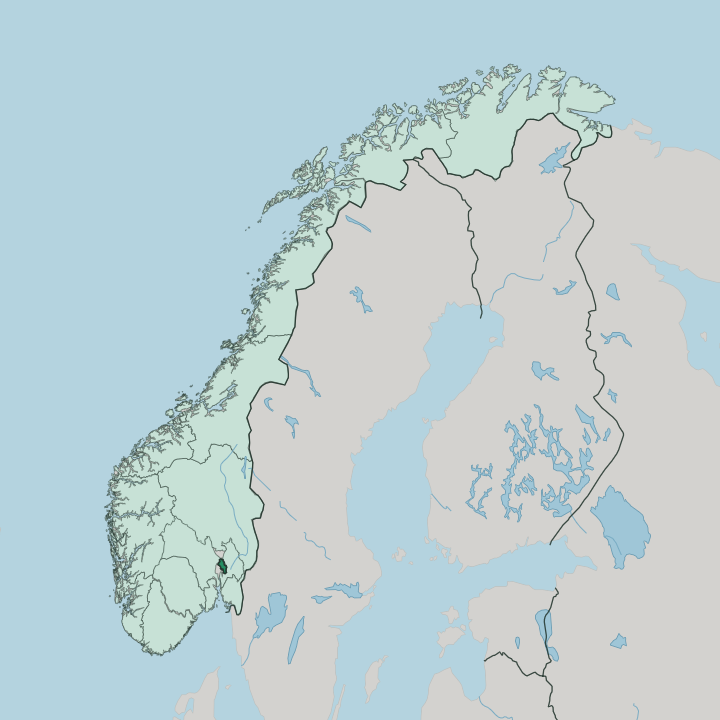 Map showing Oslo — In Norway