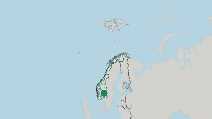 Map of Oslo in Norway