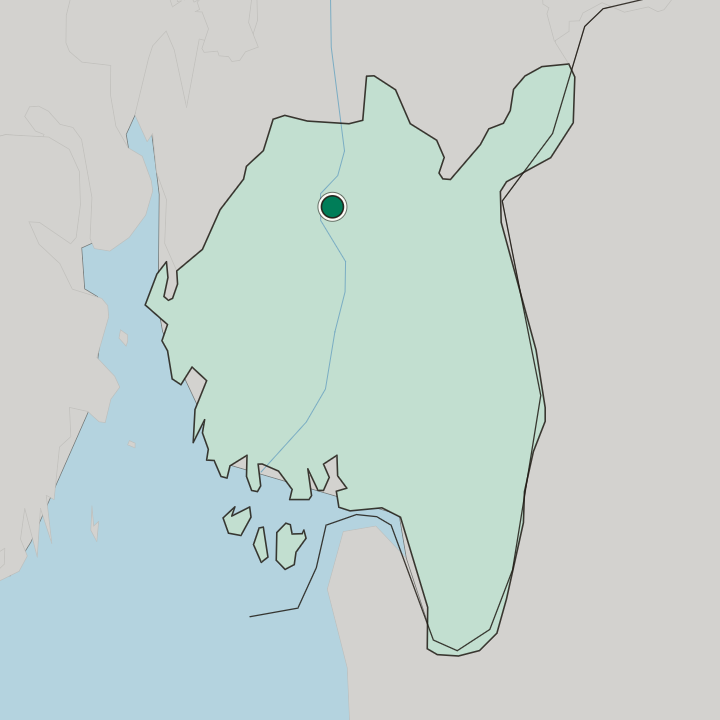 Map showing Askim — In Østfold fylke