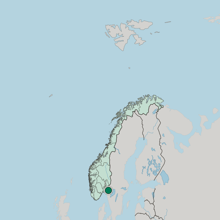 Map showing Fossby — In Norway